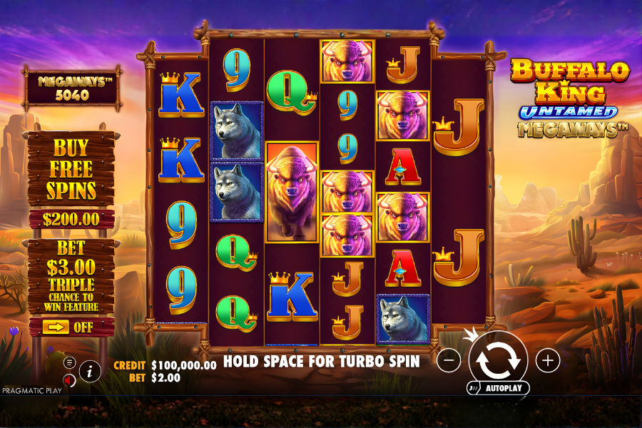 demo play of buffalo king untamed slot